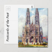 Oud Briefkaart - Votivkirche, Wenen, Oostenrijk (Voorkant / Achterkant)