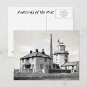 Oud Briefkaart - vuurtoren, kweekvijver (Voorkant / Achterkant)