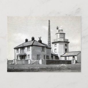 Oud Briefkaart - vuurtoren, kweekvijver