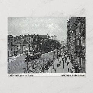 Oud Briefkaart - Warschau, Polen