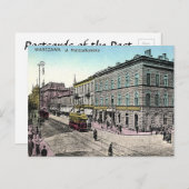 Oud Briefkaart - Warschau, Polen (Voorkant / Achterkant)