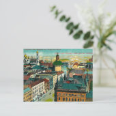 Oud Briefkaart - Warschau, Polen (Staand voorkant)