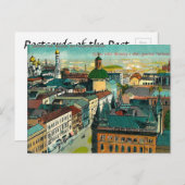 Oud Briefkaart - Warschau, Polen (Voorkant / Achterkant)