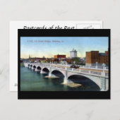 Oud Briefkaart - Waterloo, Iowa, Verenigde Staten (Voorkant / Achterkant)