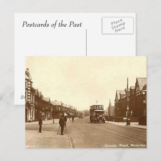 Oud Briefkaart - Waterloo, Merseyside (Voorkant / Achterkant)