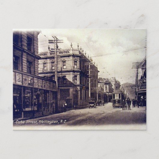 Oud Briefkaart - Wellington, Nieuw-Zeeland (Voorkant)