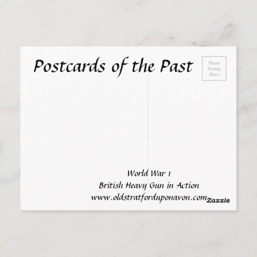 Oud Briefkaart - Wereldoorlog 1 (Achterkant)