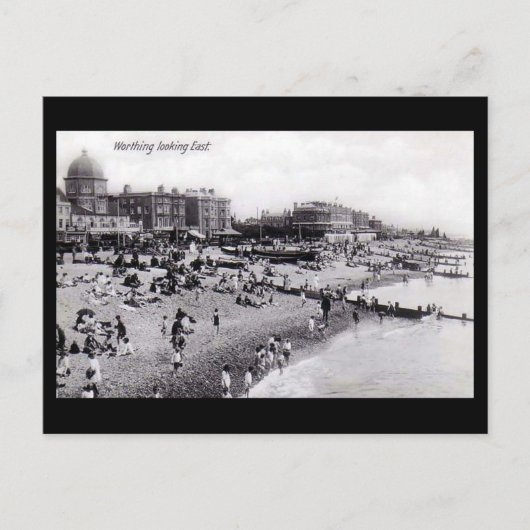 Oud Briefkaart, werkstrand Briefkaart (Voorkant)