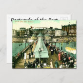 Oud Briefkaart - West Pier, Brighton, Sussex (Voorkant / Achterkant)