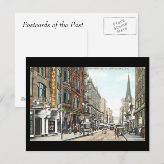 Oud Briefkaart - Westminster St, Providence RI (Voorkant / Achterkant)