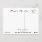 Oud Briefkaart, Weston-super-Mare, Oude Pier Briefkaart (Achterkant)