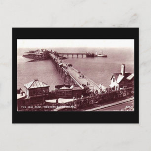 Oud Briefkaart, Weston-super-Mare, Oude Pier Briefkaart