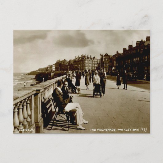 Oud Briefkaart - Whitley Bay, Tyne en Draag (Voorkant)