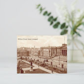 Oud Briefkaart - William Brown Street, Liverpool (Staand voorkant)