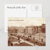 Oud Briefkaart - William Brown Street, Liverpool (Voorkant / Achterkant)