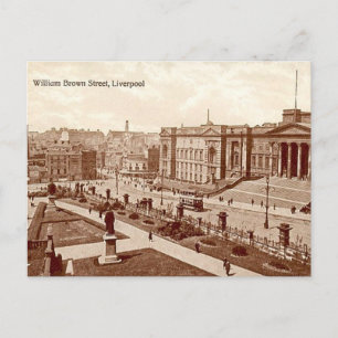 Oud Briefkaart - William Brown Street, Liverpool