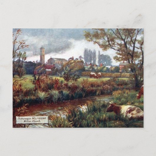 Oud Briefkaart - Wilton, Wiltshire (Voorkant)