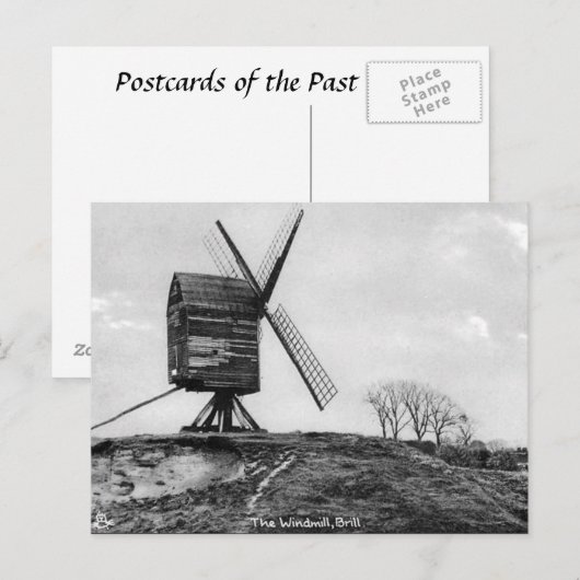 Oud Briefkaart - Windmolen, bril, eenden (Voorkant / Achterkant)