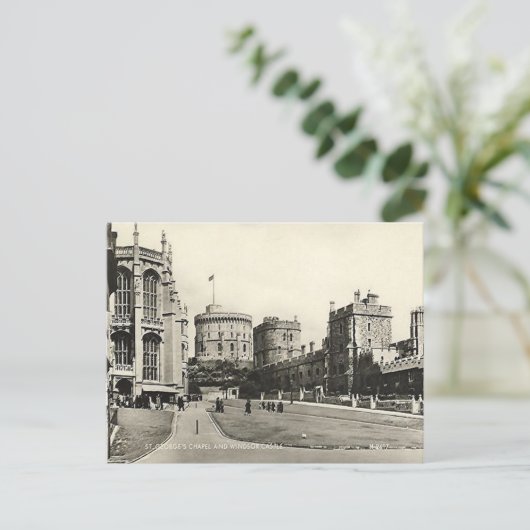 Oud Briefkaart - Windsor Castle (Staand voorkant)