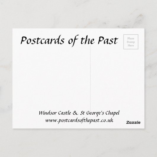 Oud Briefkaart - Windsor Castle (Achterkant)