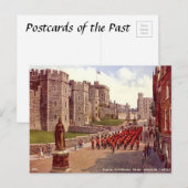 Oud Briefkaart - Windsor Castle - de Guards (Voorkant / Achterkant)