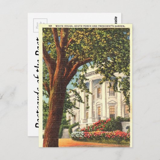 Oud Briefkaart - Witte Huis, Washington, DC (Voorkant / Achterkant)