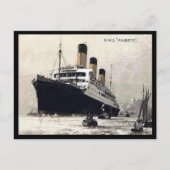 Oud Briefkaart - Witte Star Line "Majestic" (Voorkant)