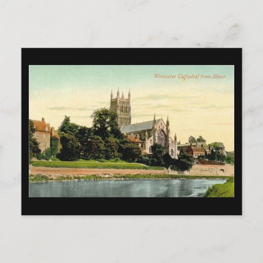 Oud Briefkaart - Worcester Cathedraal (Voorkant)