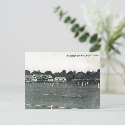 Oud Briefkaart - Worcester Cricket Ground (Staand voorkant)
