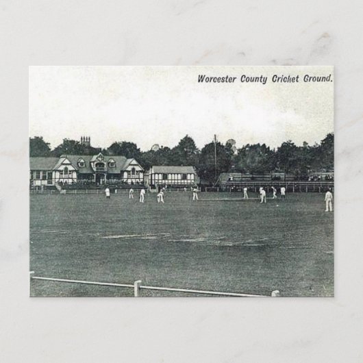 Oud Briefkaart - Worcester Cricket Ground (Voorkant)