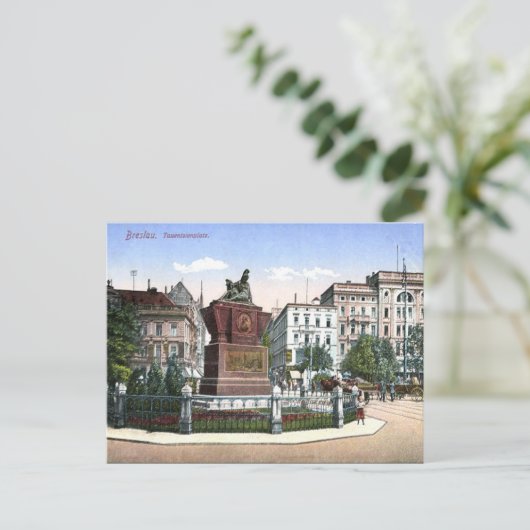 Oud Briefkaart - Wroclaw, Polen (Staand voorkant)