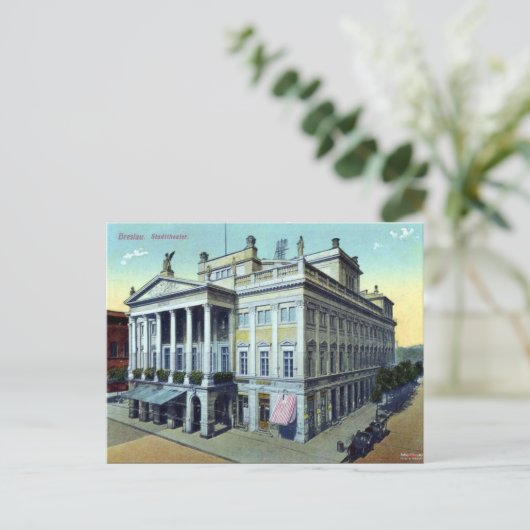 Oud Briefkaart - Wroclaw, Polen (Staand voorkant)