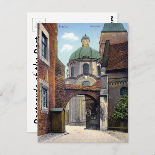 Oud Briefkaart - Wroclaw, Polen (Voorkant / Achterkant)