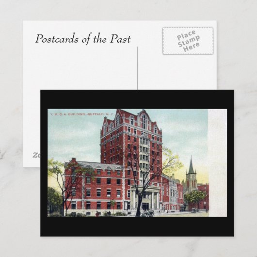 Oud Briefkaart - YMCA, Buffalo, NY (Voorkant / Achterkant)