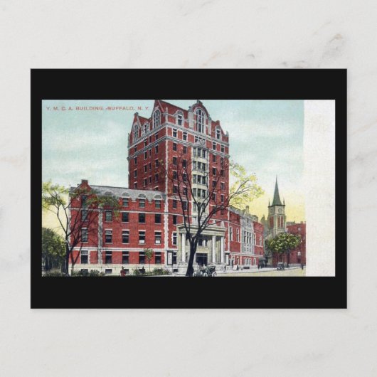 Oud Briefkaart - YMCA, Buffalo, NY (Voorkant)