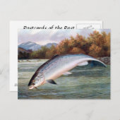 Oud Briefkaart - Zalm (Voorkant / Achterkant)