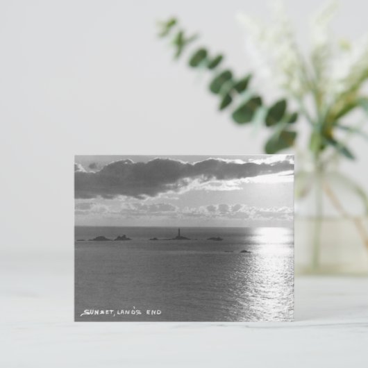 Oud Briefkaart - Zonnetijd, Landend, Cornwall (Staand voorkant)