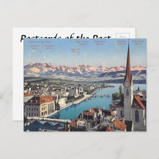 Oud Briefkaart - Zürich, Zwitserland (Voorkant / Achterkant)
