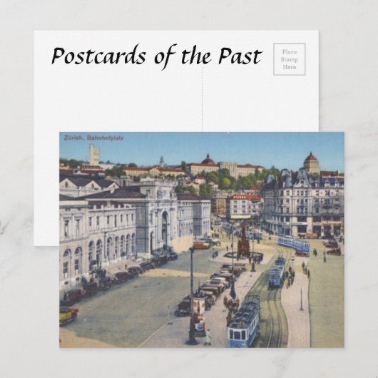 Oud Briefkaart - Zürich, Zwitserland (Voorkant / Achterkant)
