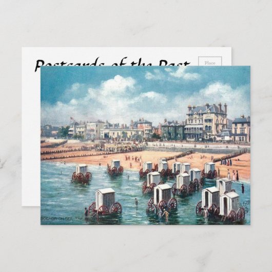 Oud Briefkaart - Zwemmachines bij Bognor (Voorkant / Achterkant)