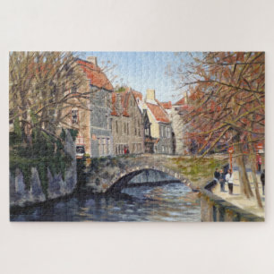 Oud-brug over het Kanaal in Schilderachtig Bruggen Legpuzzel