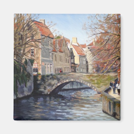 Oud-brug over het Kanaal in Schilderachtig Bruggen Magneet (Voorkant)