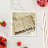 Oud bruiloft Boek voor 70e verjaardag Servet (Insitu)