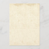  oud bruiloft details invoegen informatiekaartje (Achterkant)