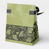 Oud bruiloft, Victoriaanse druivenranken en blader Bedankdoosjes (Achterkant)