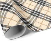 Oud Bruin Geruit Cadeaupapier (Rol Hoek)