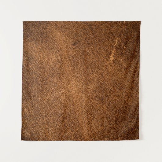 Oud bruin leder wandkleed (Voorkant (horizontaal))