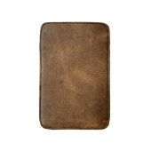 Oud bruin leer: getextureerde achtergrond badmat (Voorkant Verticaal)