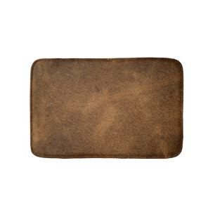 Oud bruin leer: getextureerde achtergrond badmat