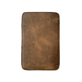 Oud bruin leer: getextureerde achtergrond badmat (Voorkant Verticaal)